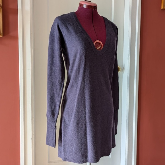Aritzia Babaton merino-cashmere sweater dress, purple, size xs - Picture 2 of 12